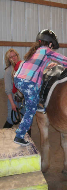 Brownie Girl Scouts having fun at Pretty Pony Pastures